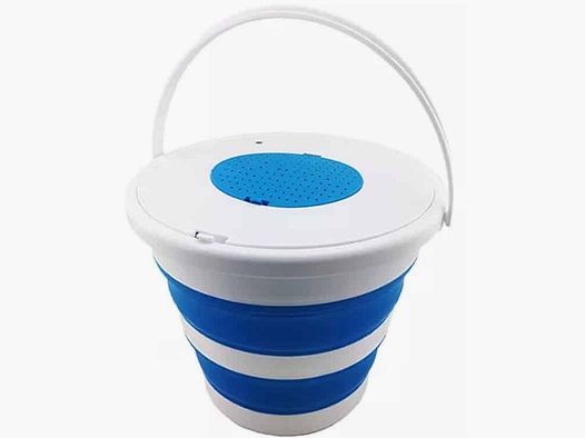 GelBlaster ammunition bucket for soft gel balls (collapsible) - BLUE