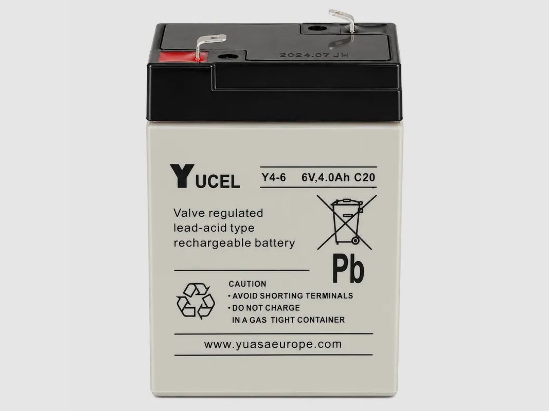 Wiederaufladbare Batterie 6V, 4 Ah, 70 x 45 x 105mm, Bild 1 von 4