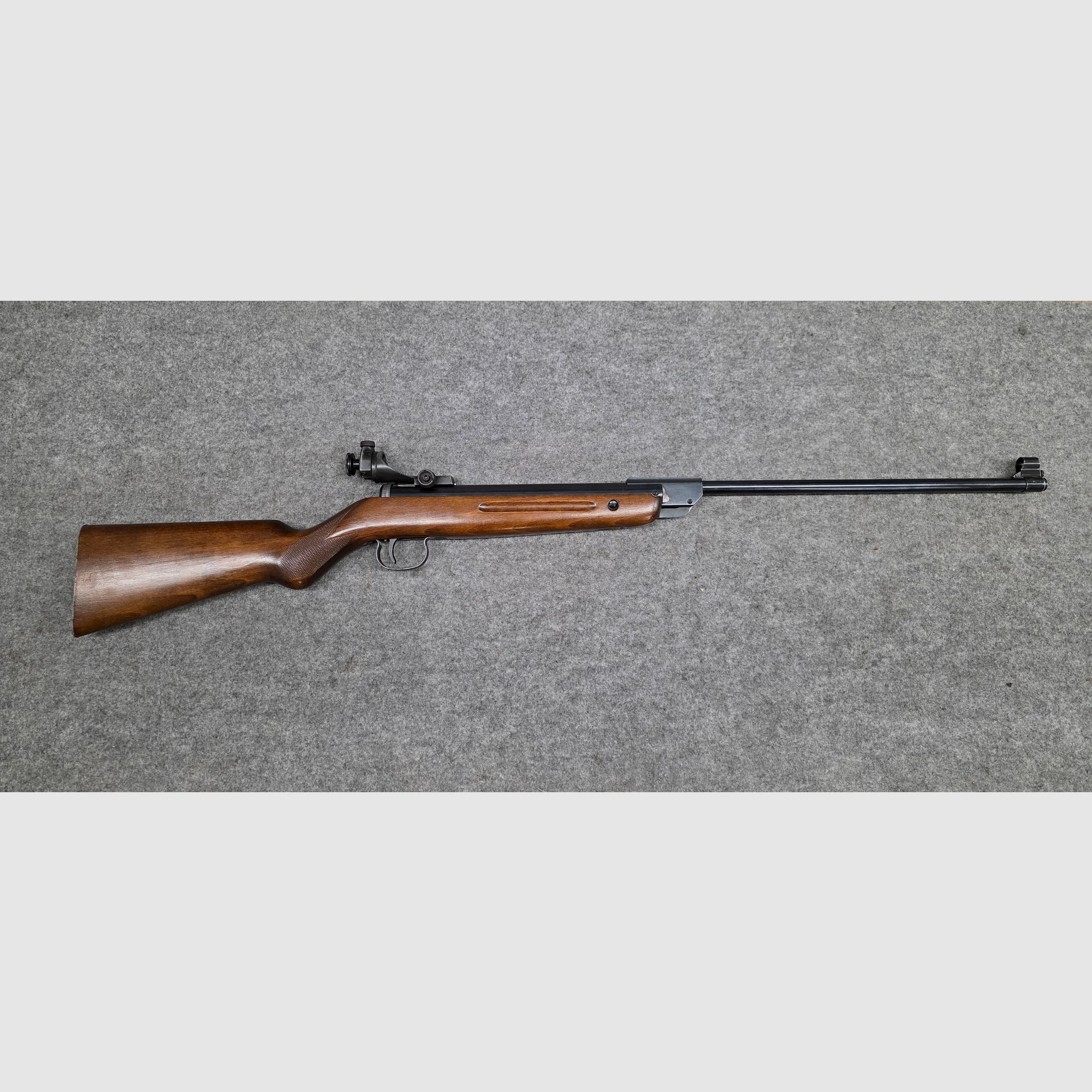 Vecchio Walther Mod. 53 Knicker carabina ad aria con diottra senza marchio F degli anni '50/'60 cal. 4,5mm Diabolo, immagine 2 di 12