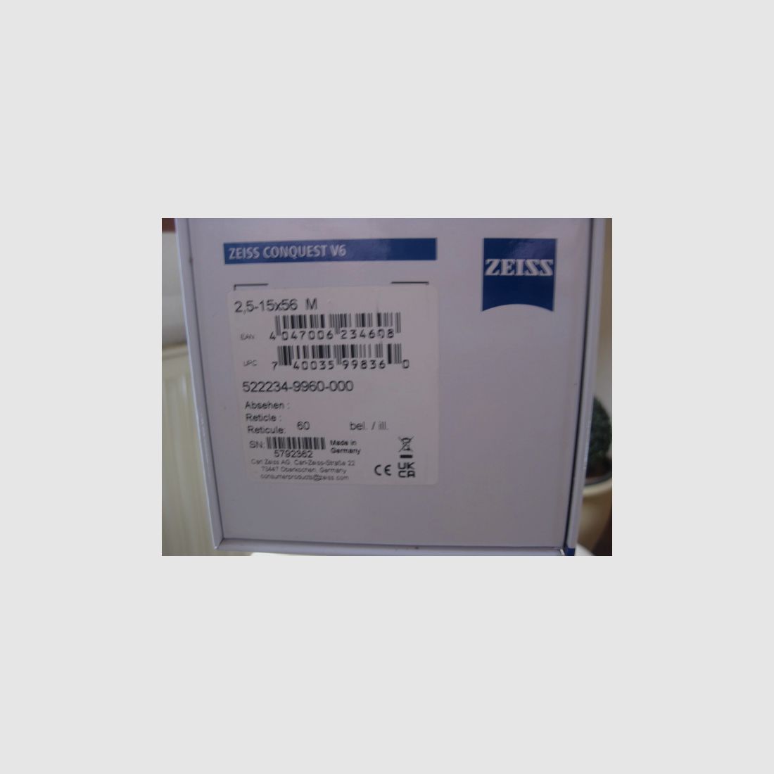 NEUE "Made in Germany" + ABSOLUTE BESTPREISE für ZEISS V6 in 1,1-6x24 M oder V8 1,1-8x24 M oder V6 2,5-15x56 M bzw. V6 2-12x50 M je mit Abs-60 !!! Kein Swarovski -Z6i-Z8i-LEICA-SAUER-MAUSER-Blaser-Schmidt&Bender-GPO usw.