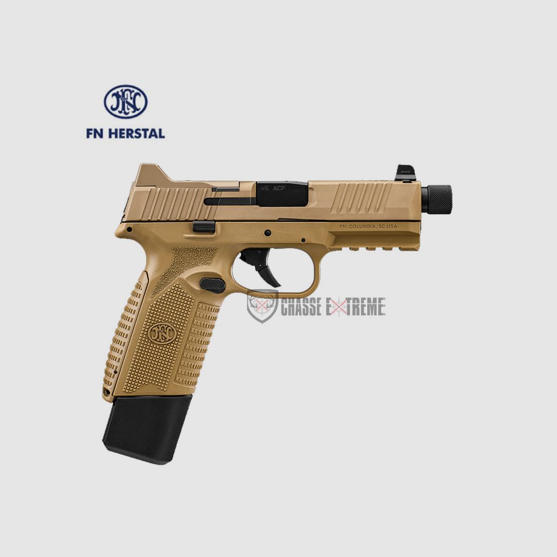 Pistolet FN HERSTAL 545 Tactical BI NMS Cal 45 Acp Fde, image 3 sur 5