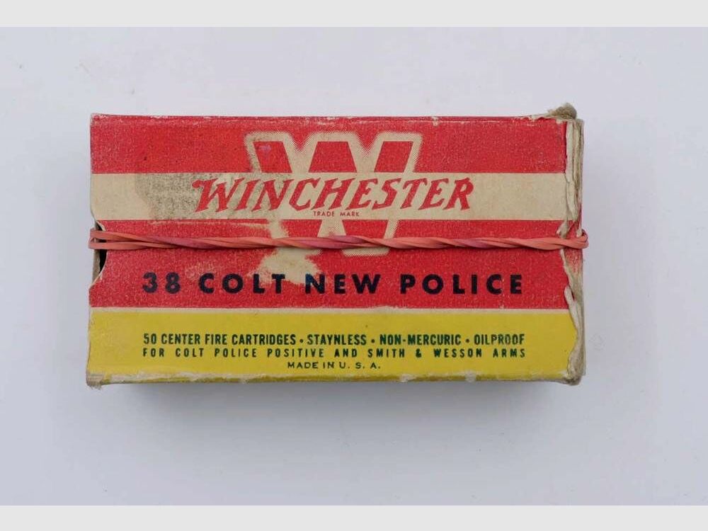 Winchester - USA Revolver ammunition .38 Colt New Police