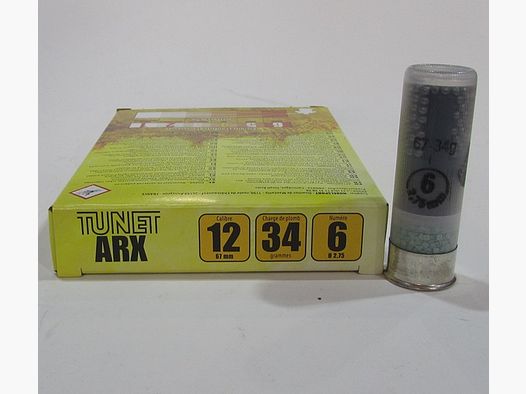 boite 10 cartouches calibre 12/70 Tunet ARX plombs 6
