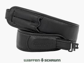 Blaser Gewehrriemen Leder - schwarz