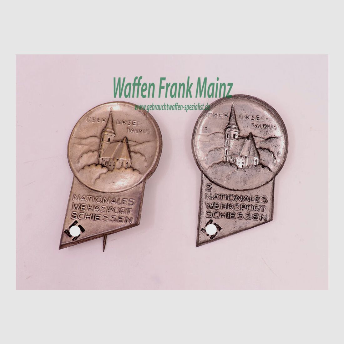 German Various Military Sports Badges NSKK as a Set of 2 Pieces