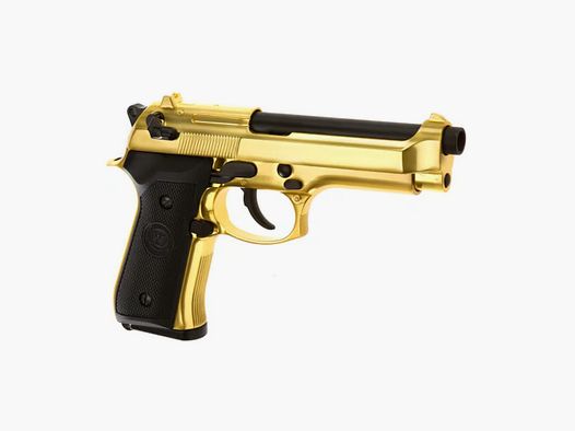 WE M9 Pistola Airsoft GBB VM 6mm BB dorado