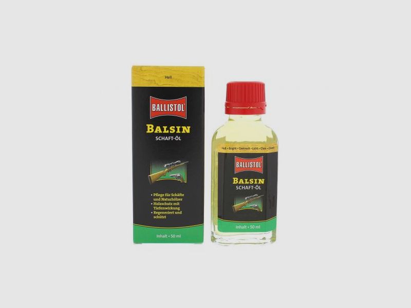 BALLISTOL BALSIN HUILE POUR CULASSE 50 ML - CLAIR, image 1 sur 2