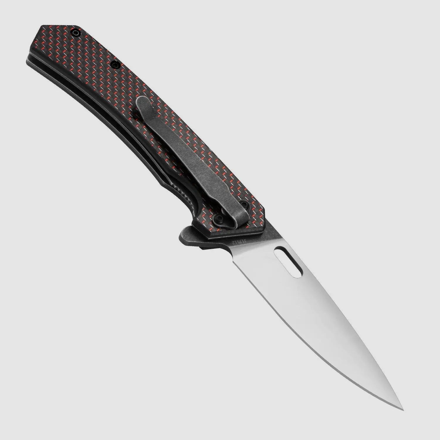 PUMA TEC Folding Knife, Carbon with Clip