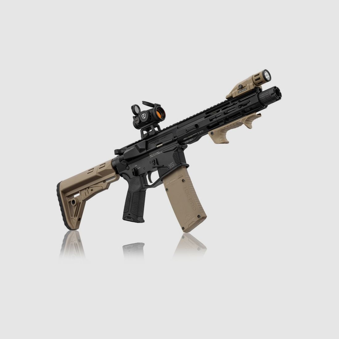 Pack Hera Arms 7.5'' Barrel .223 + RITON Red Dot Sight and INFORCE Light, image 4 of 4