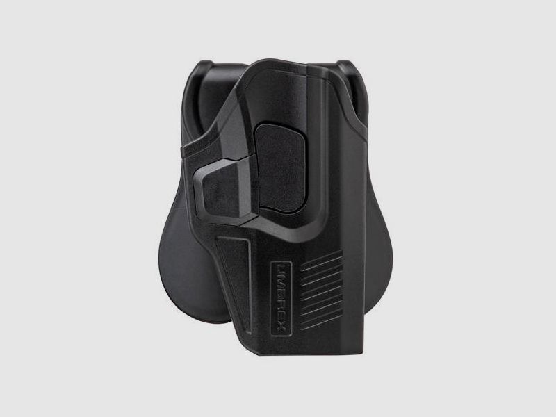 Umarex - Modell 1 Holster für Glock 17, 17 Deluxe, 19, 18C, 19X, 19 Gen4 Pistolen - Schwarz - 3.1592