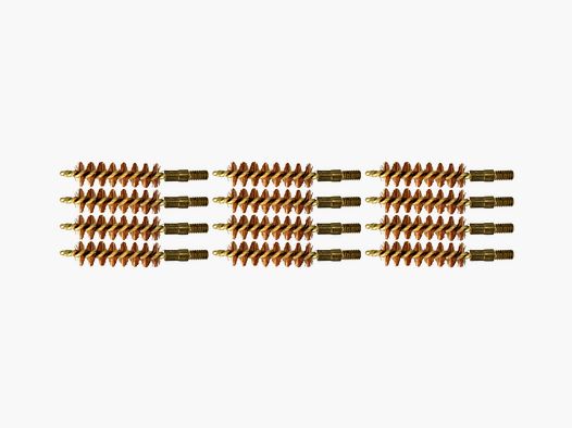 12 Laufbürsten Bronze 9mm Kurzwaffen