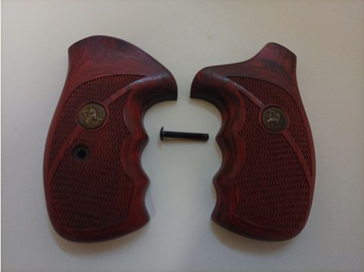 Wood grip panels for S&W revolvers by Pachmayr