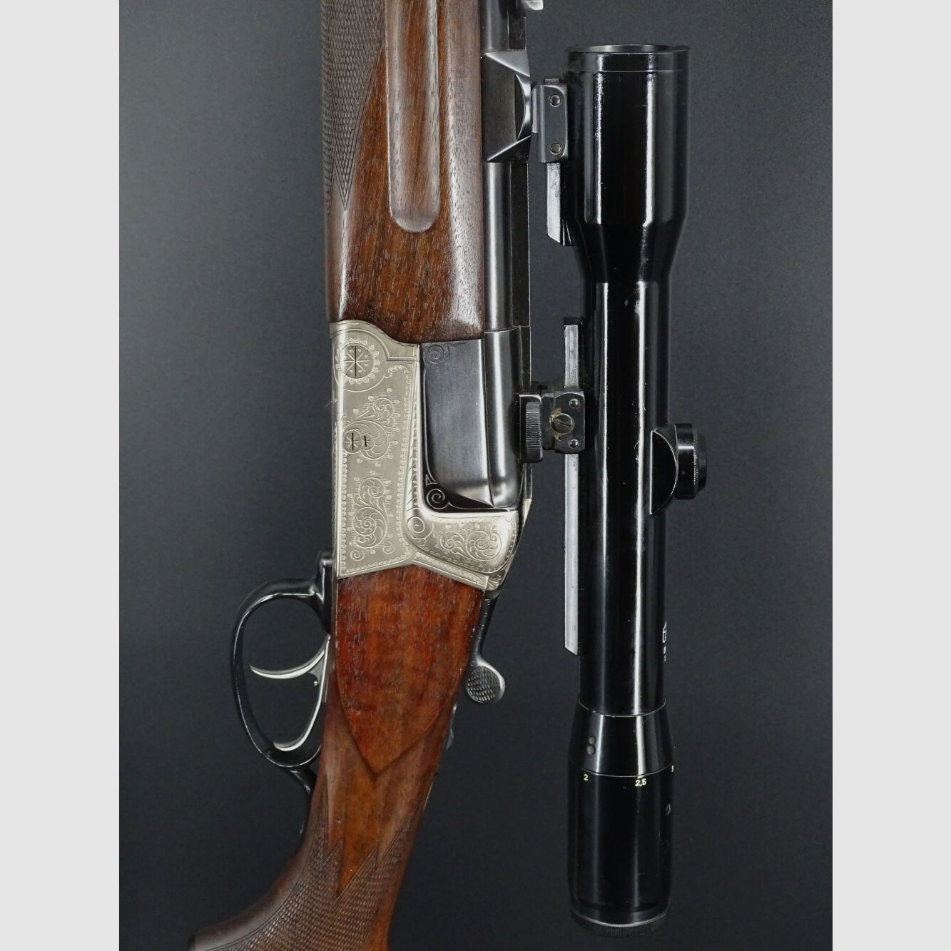 Krieghoff Teck dubeltowa karabina kaliber .458 Win Mag z wyrzutnikami Zeiss 1.5-6x38 Teck