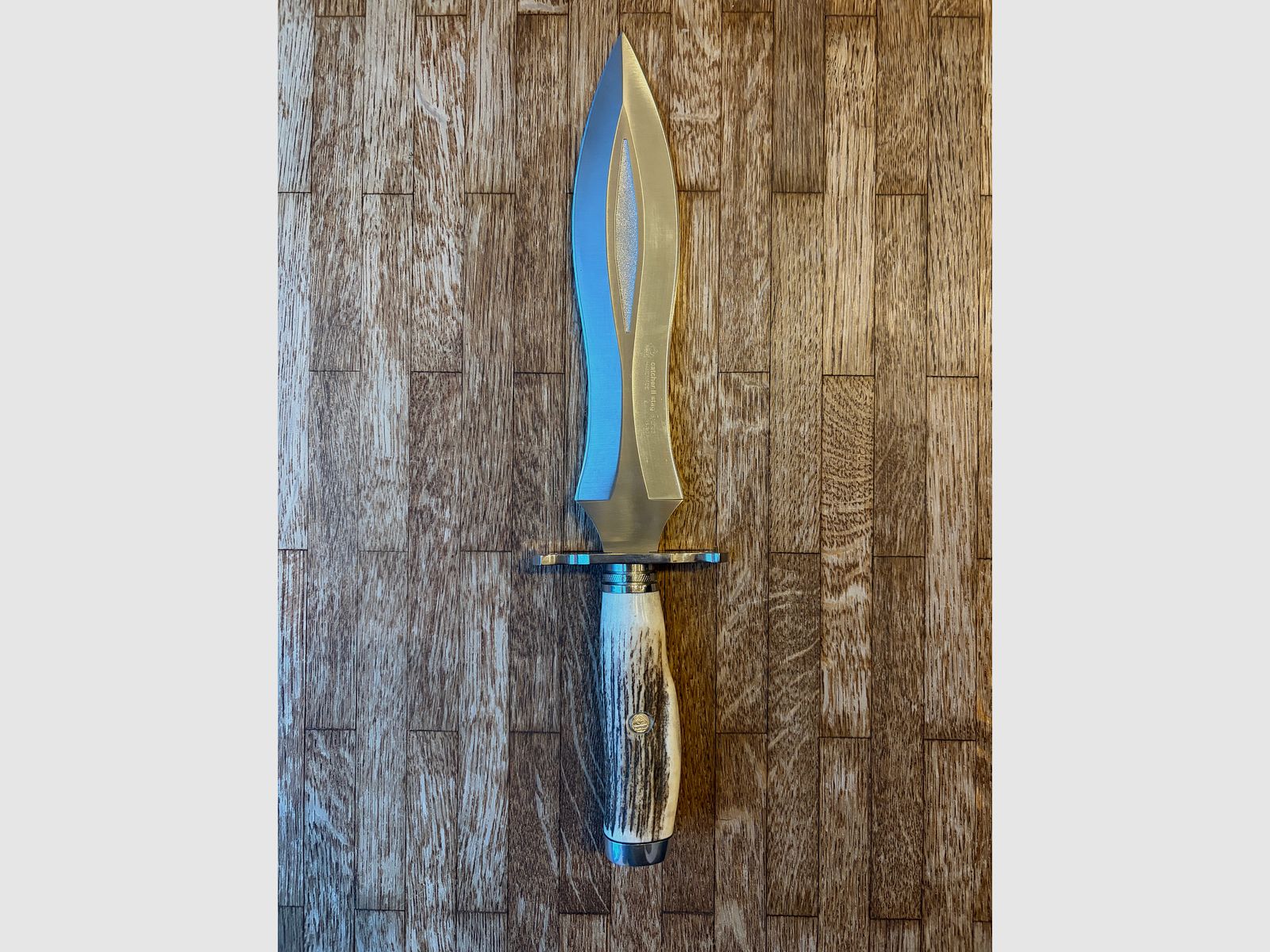 PUMA IP Catcher II Stag cuchillo de caza Bowie cuchillo de doble filo