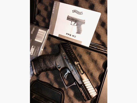 Umarex Walther PPQ M2 CO2 4,5mm Diabolos 21 Schuss Kettenmagazin TOP