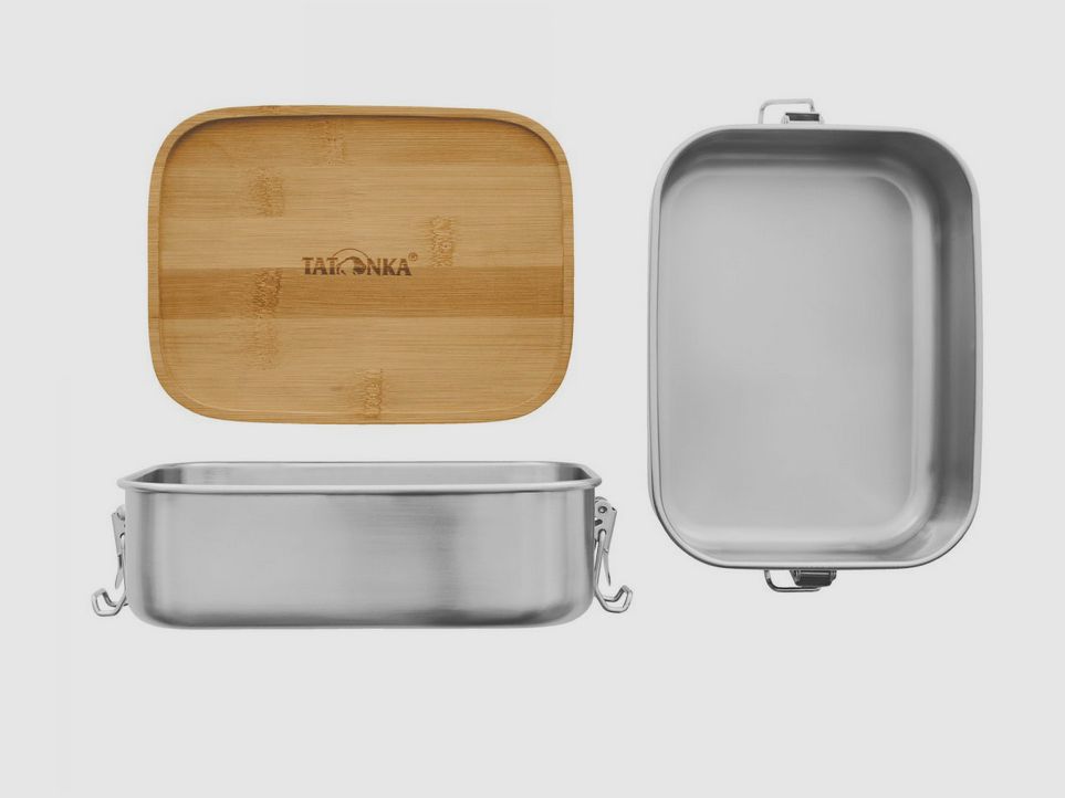TATONKA Lunch Box I 1000 Bamboo Edelstahl-Brotdose