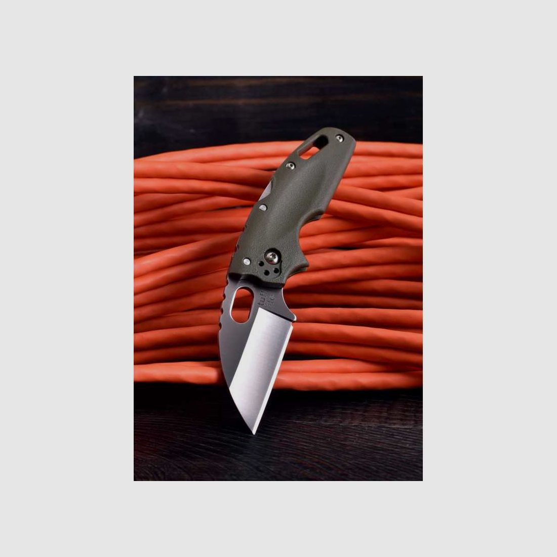 Cold Steel Tuff Lite Taschenmesser, Glatte Schneide, Olivgrün