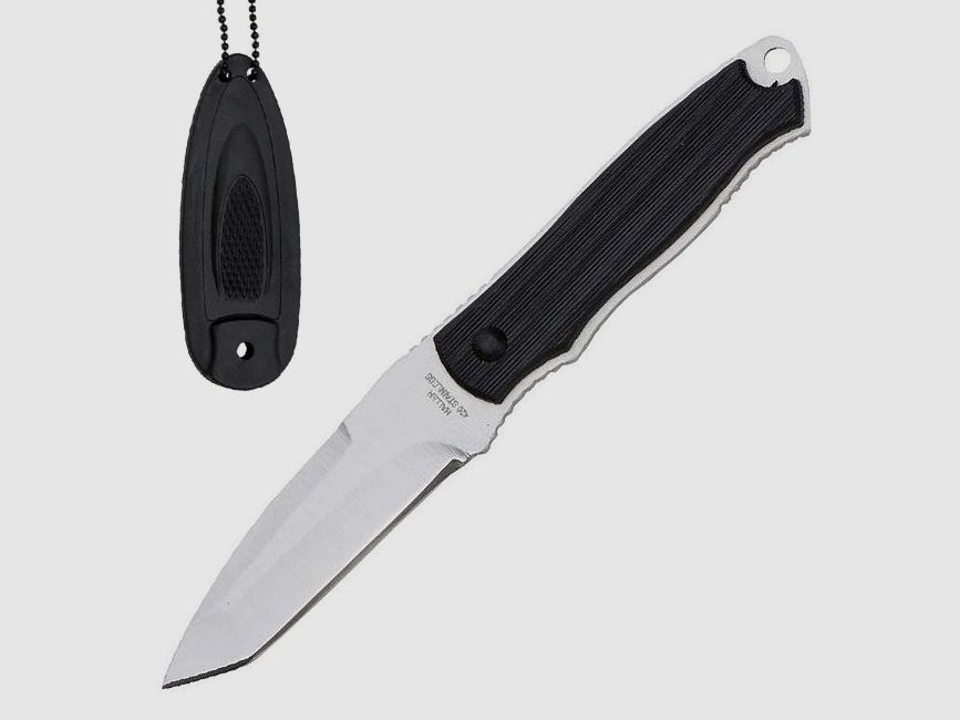 Neckknife mit Tantoklinge und Kydexscheide 15cm