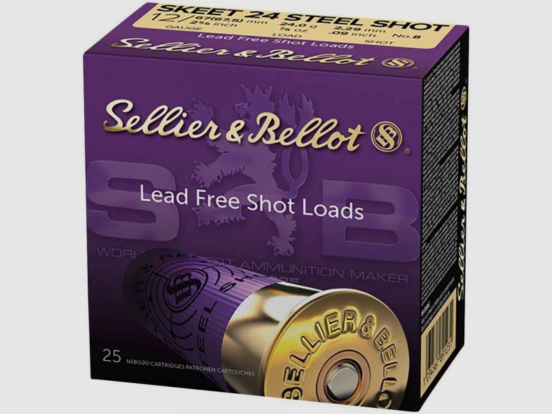 SELLIER & BELLOT SKEET 24 - STAHLSCHROT - 12/67,5 - 24 GR. - 25 STÜCK