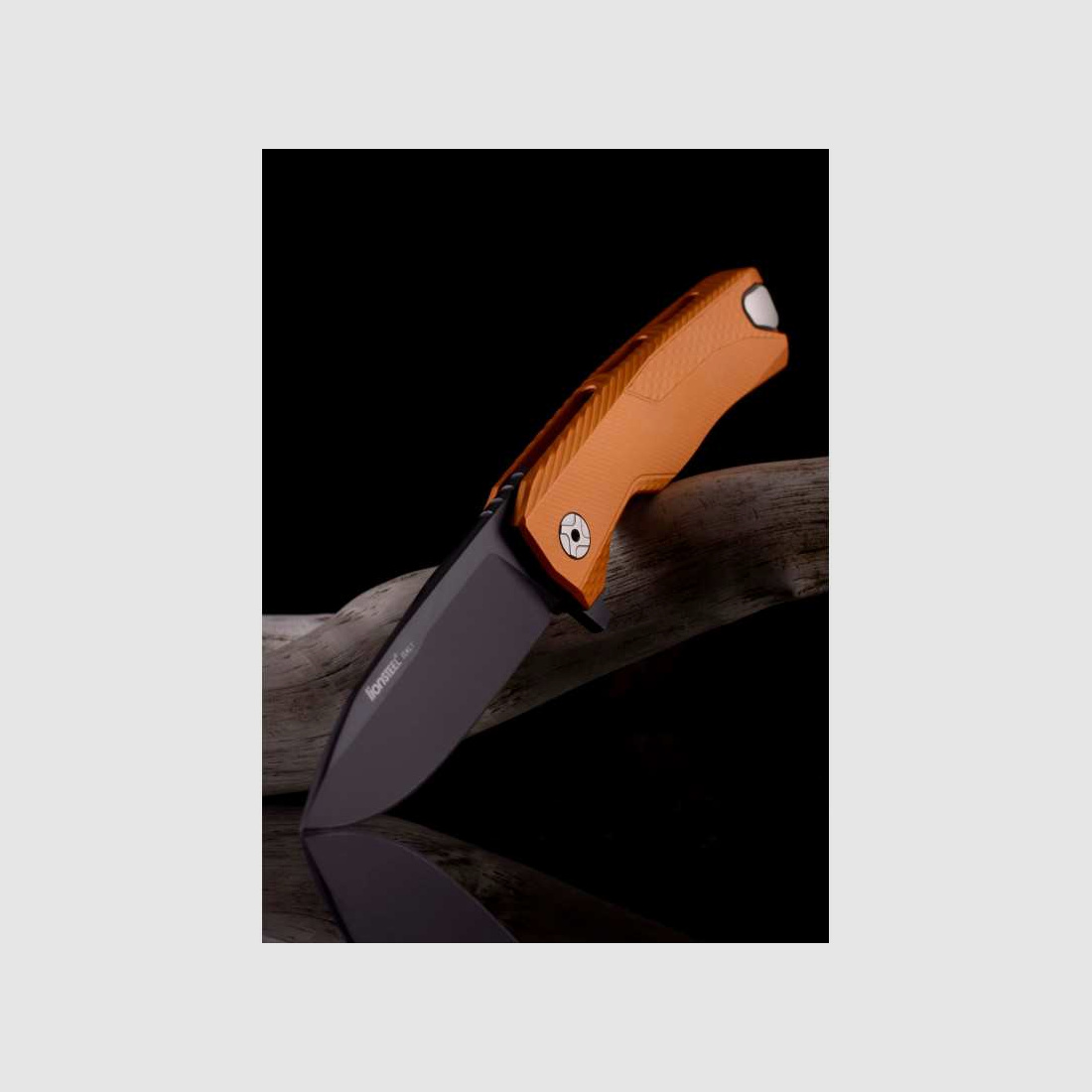 Lionsteel ROK Aluminium Taschenmesser, orange, schwarz