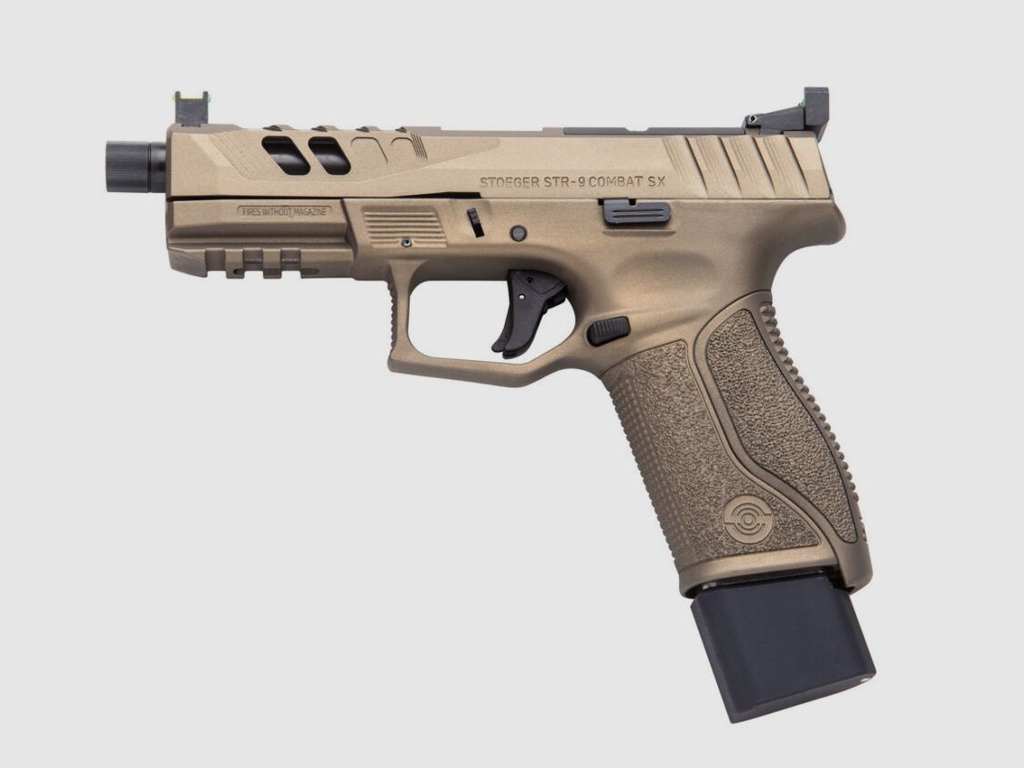 Stoeger STR-9 Combat SX - Smoked Bronze 9x19 - Pronto per ottica - Canne filettate