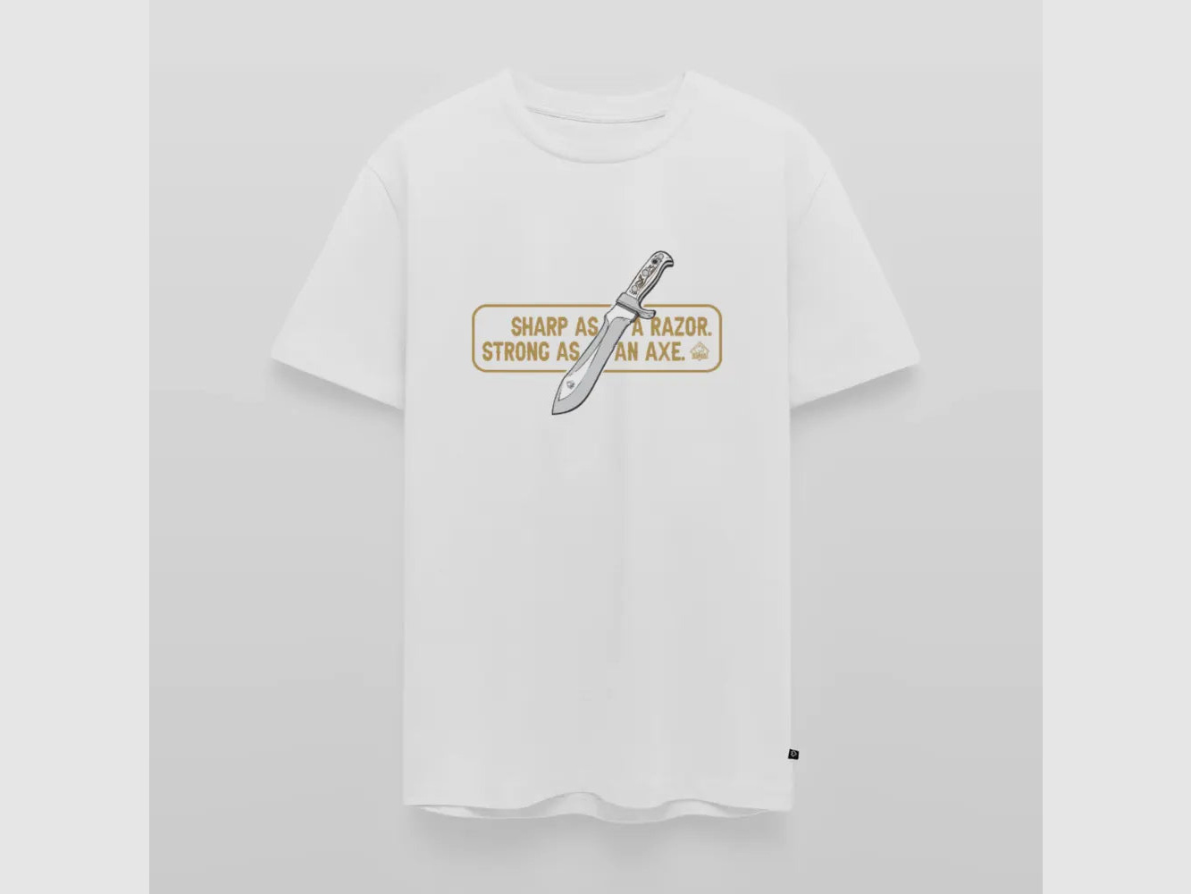 PUMA Heren Premium T-Shirt "White Hunter Sharp & Strong"