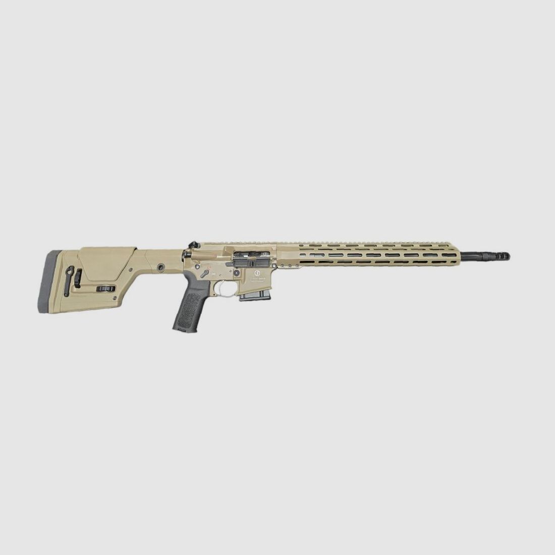 SCHMEISSER AR15 DMR 18“ FDE Schmeisser DMR 18" AR15 en FDE immédiatement disponible, expédition +25€ - PV: 3878€ Schmeisser DMR