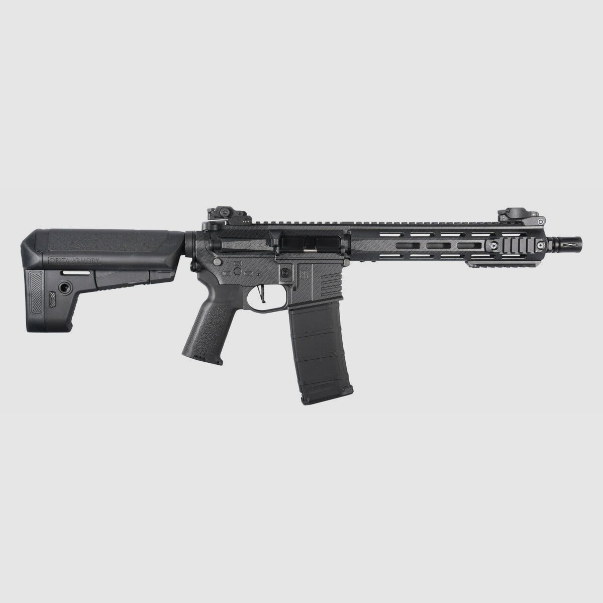 M4 AR15 M-LOK 10 inch CHARLIE Carbon S-AEG Airsoft Geweer Vrij vanaf 18 jaar | Delta Armory, afbeelding 1 van 6