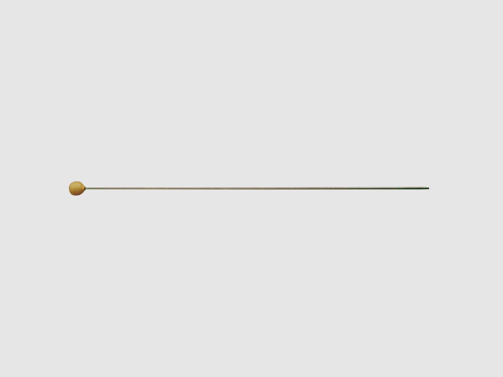 Putzstock aus Messing mit Knopf