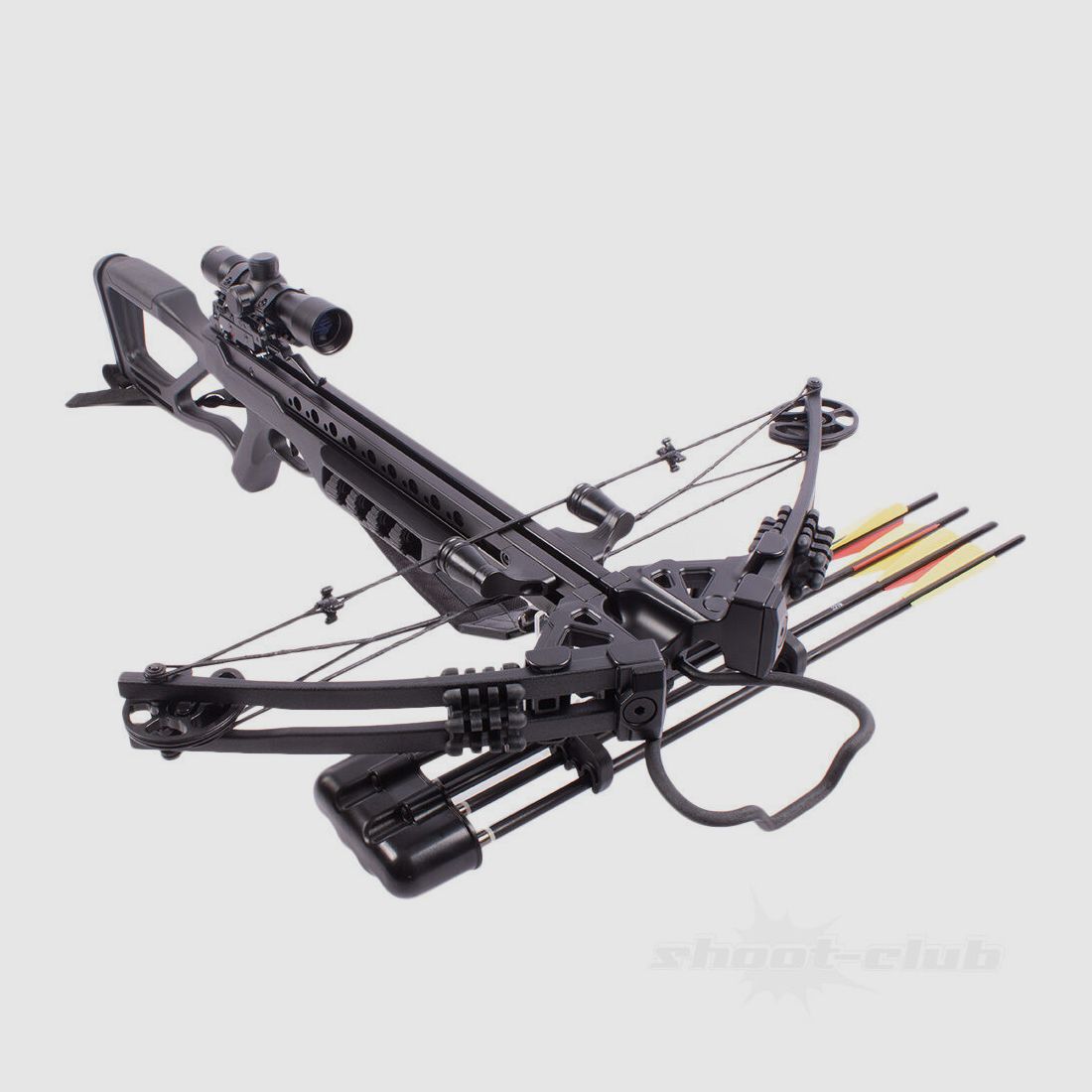 Man Kung Fighter Compound Crossbow SET 185lbs / 370fps / Nero