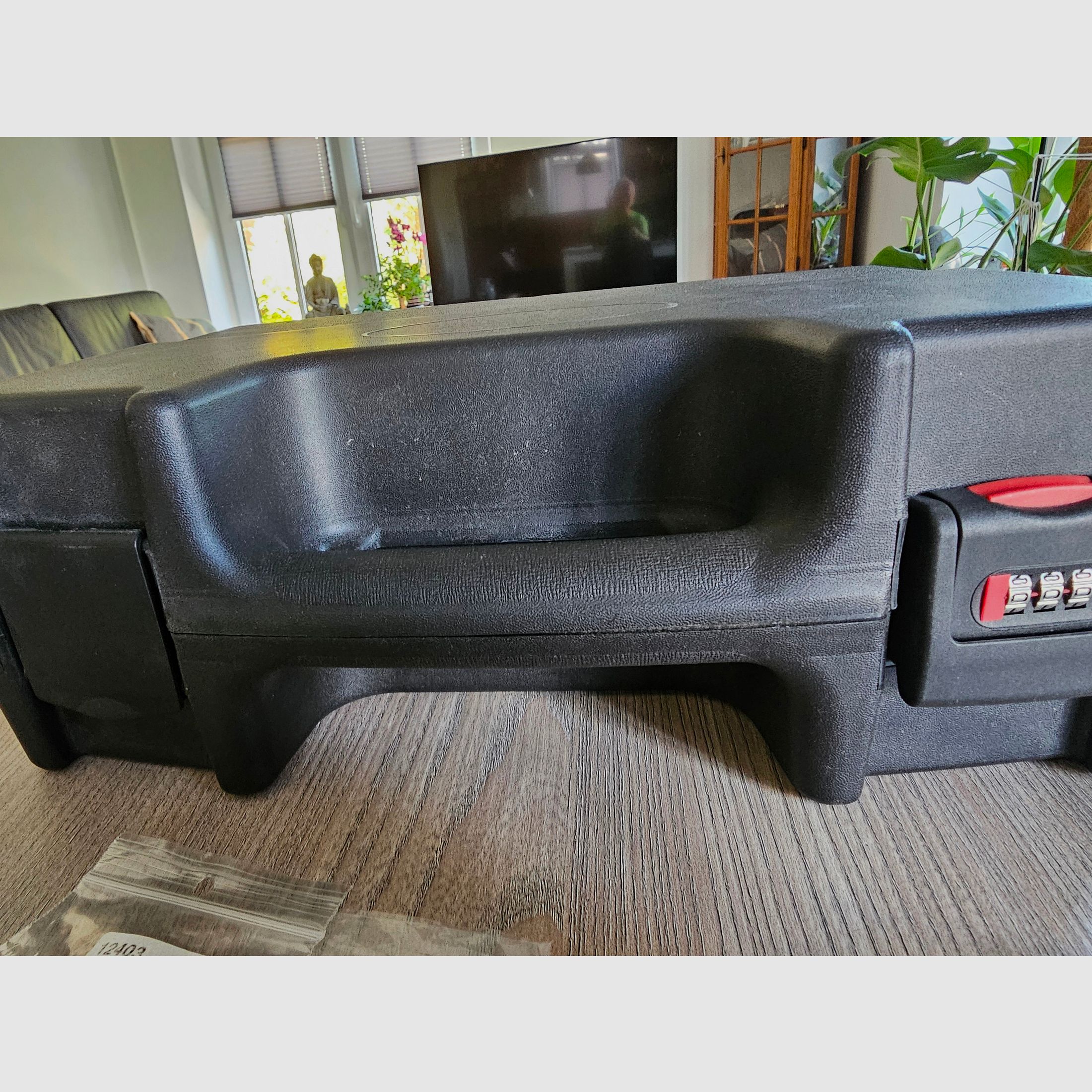 Gun case with a lot of accessories
