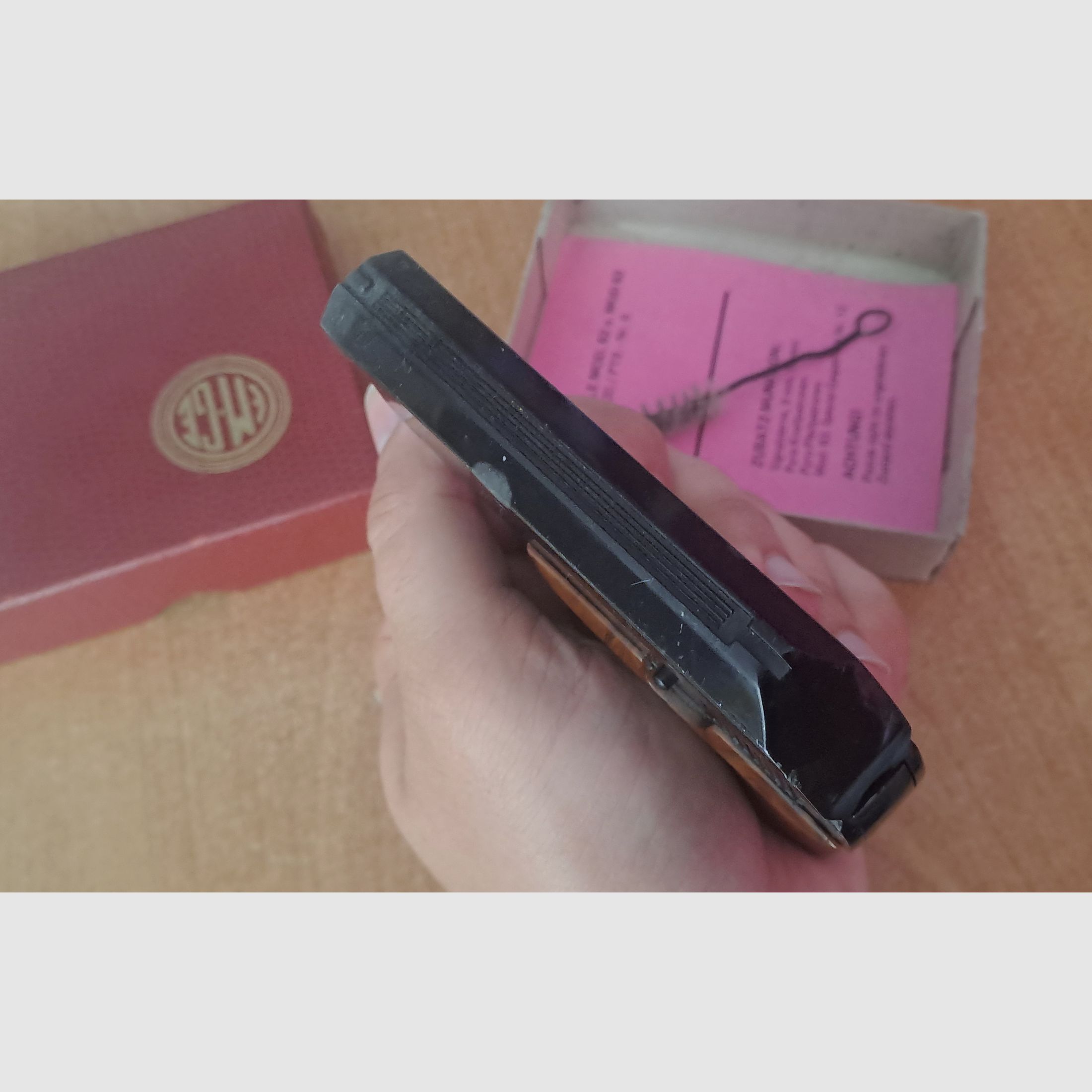 EM-GE Mod. 63 Cal. 6 mm Flobert/ PTB 6 con cargador de repuesto en caja original!