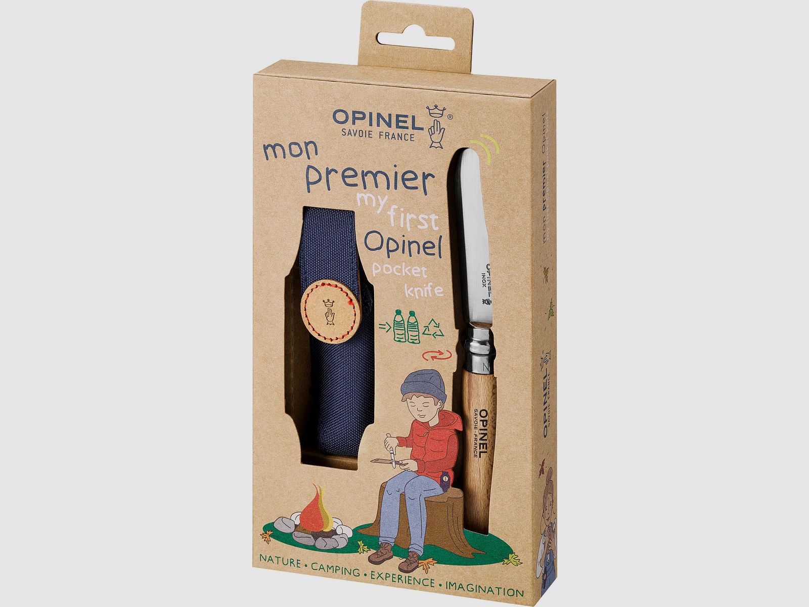 Couteau pour enfants Opinel n° 7 avec étui