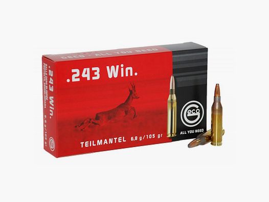 Geco 243 Win. Teilmantel 105grs
