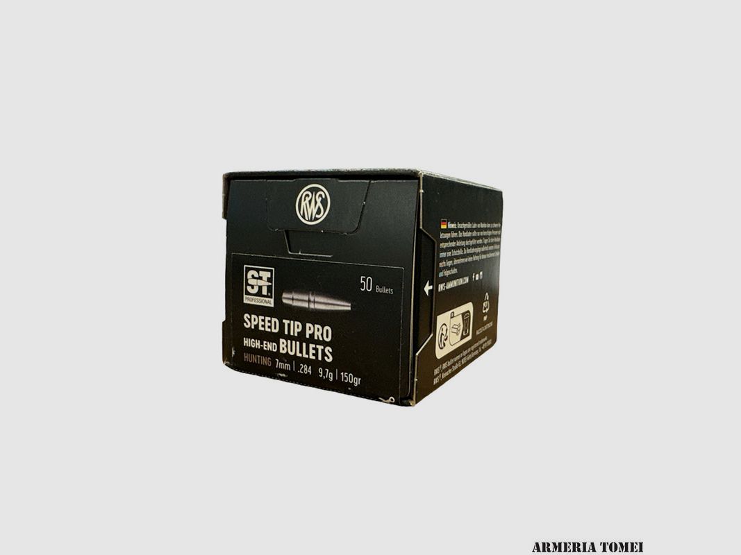 WIEDERAUFLADUNGSGESCHOSSE – RWS – SPEED TIP PRO Jagd 7mm | .284 9,7g | 150gr (50Stk)