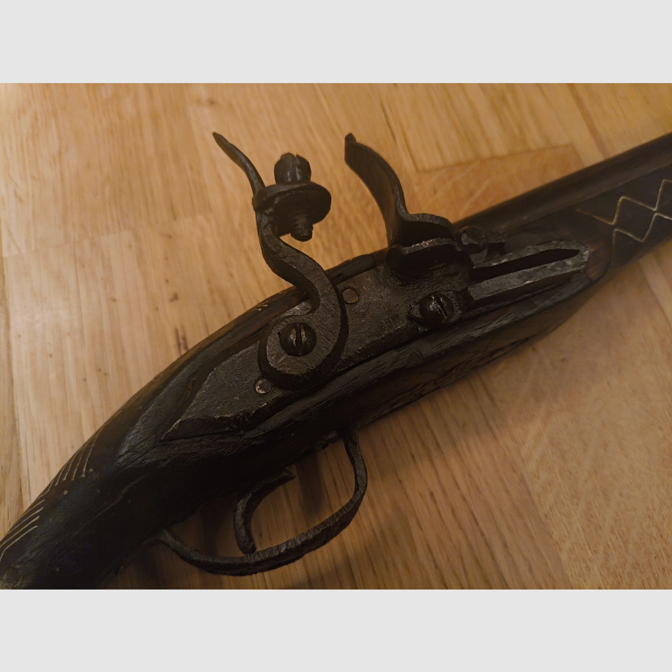 Steinschloss-Vorderlader-Pistole (Flintlock Pistol)