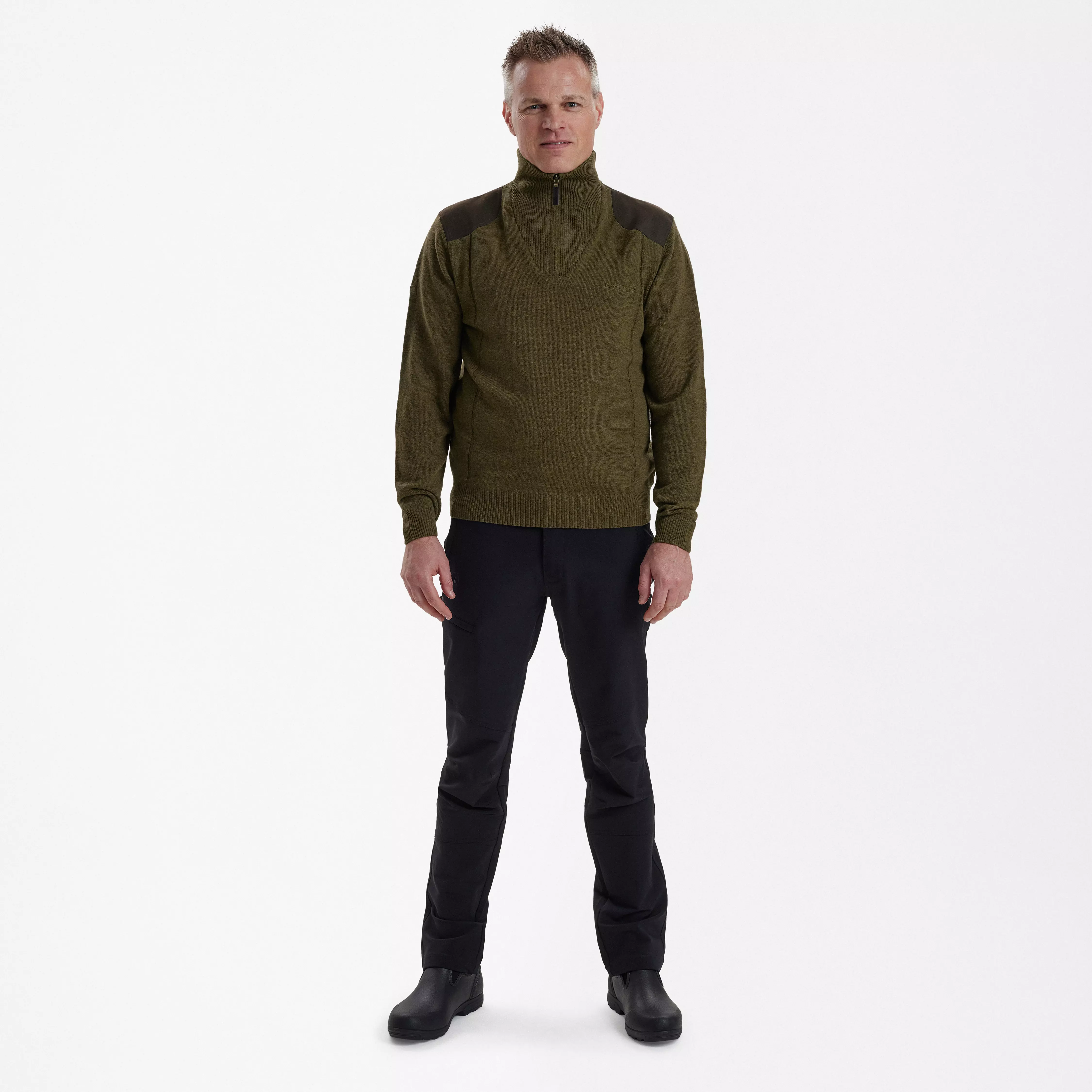 Sheffield maglione in maglia con cerniera - Cypress, immagine 3 di 5