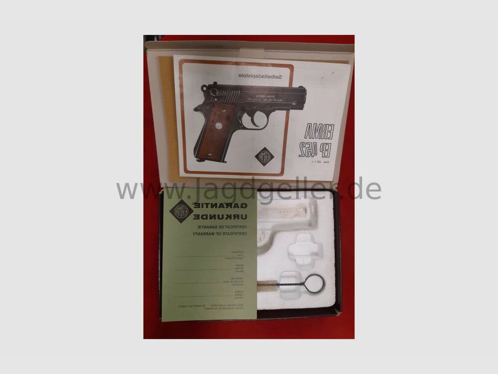 Erma EP452 Pistole 22 Lr im Originalkarton mit Papieren Top Zustand .22lr
