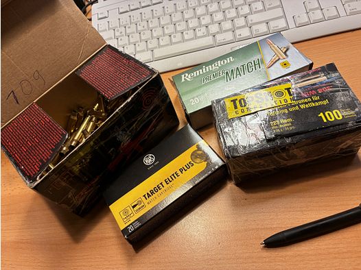 .223 cases Geco RWS Topshot Remington