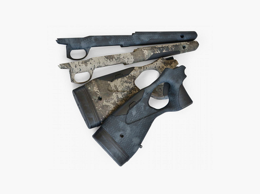Sako S20 Camo Crosse avant complète PRECISION, Polyfade roche noire