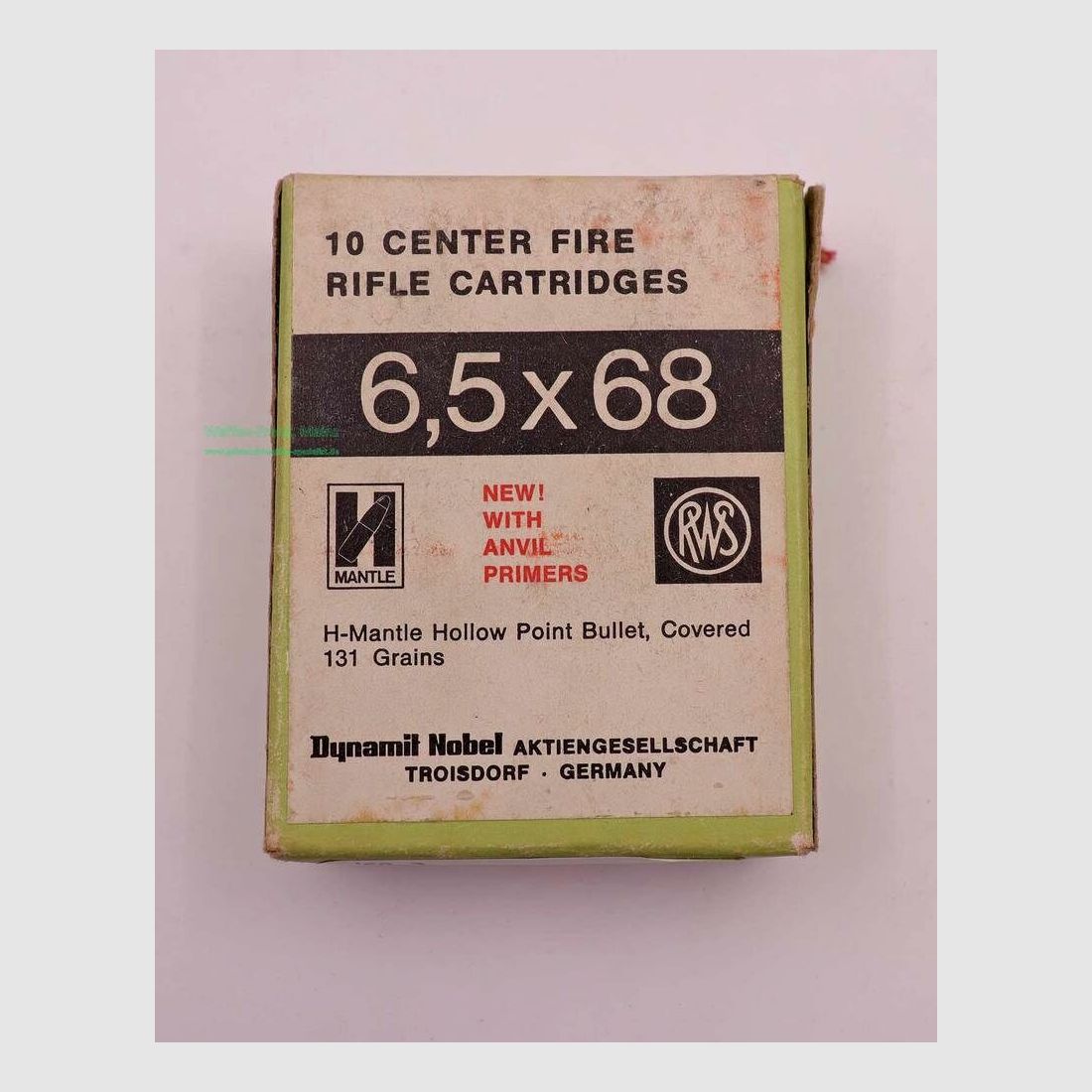 RWS (WZd.Fa.Rottweil) cartouches de fusil 6,5x68