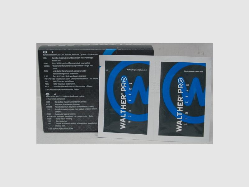 Walther Pro Wipe & Care - 10x Pflege & Reinigungstücher