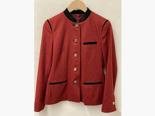 Veste traditionnelle Poldi en rouge