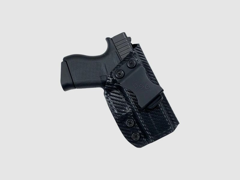 BLACK SCORPION Fondina interna (IWB) Glock 26 - Profil basso - Carbonio, immagine 1 di 4