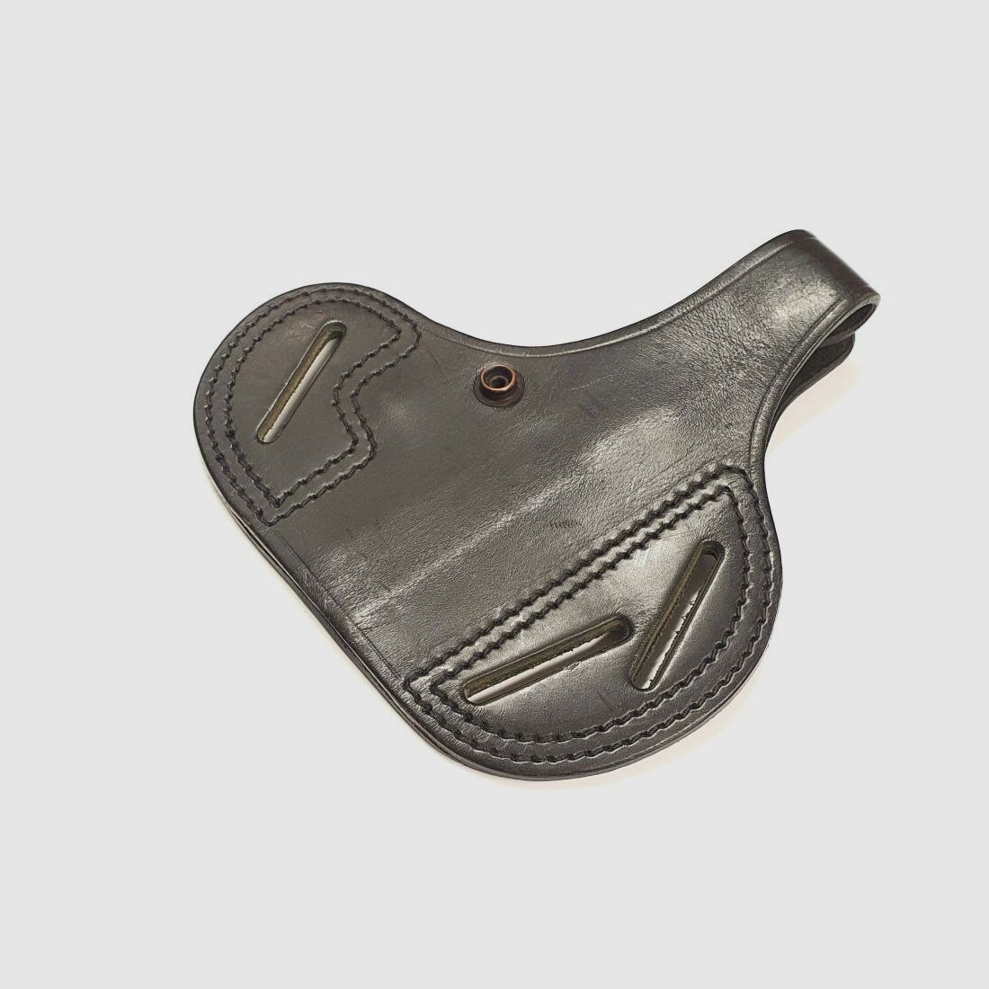 Leather holster Höppner and Schuhmann, belt - black holster for the Heckler and Koch HK P7