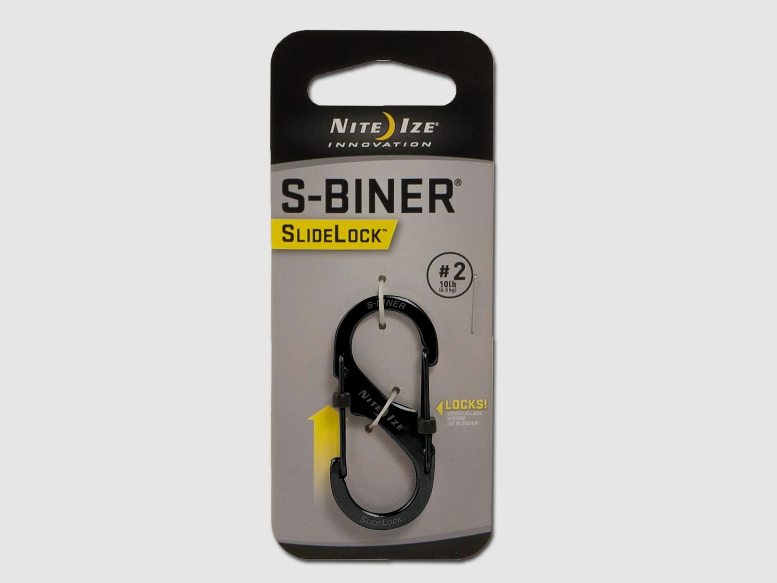 Nite Ize Nite Ize Karabiner S-Biner SlideLock Gr. 3 Edelstahl schwarz