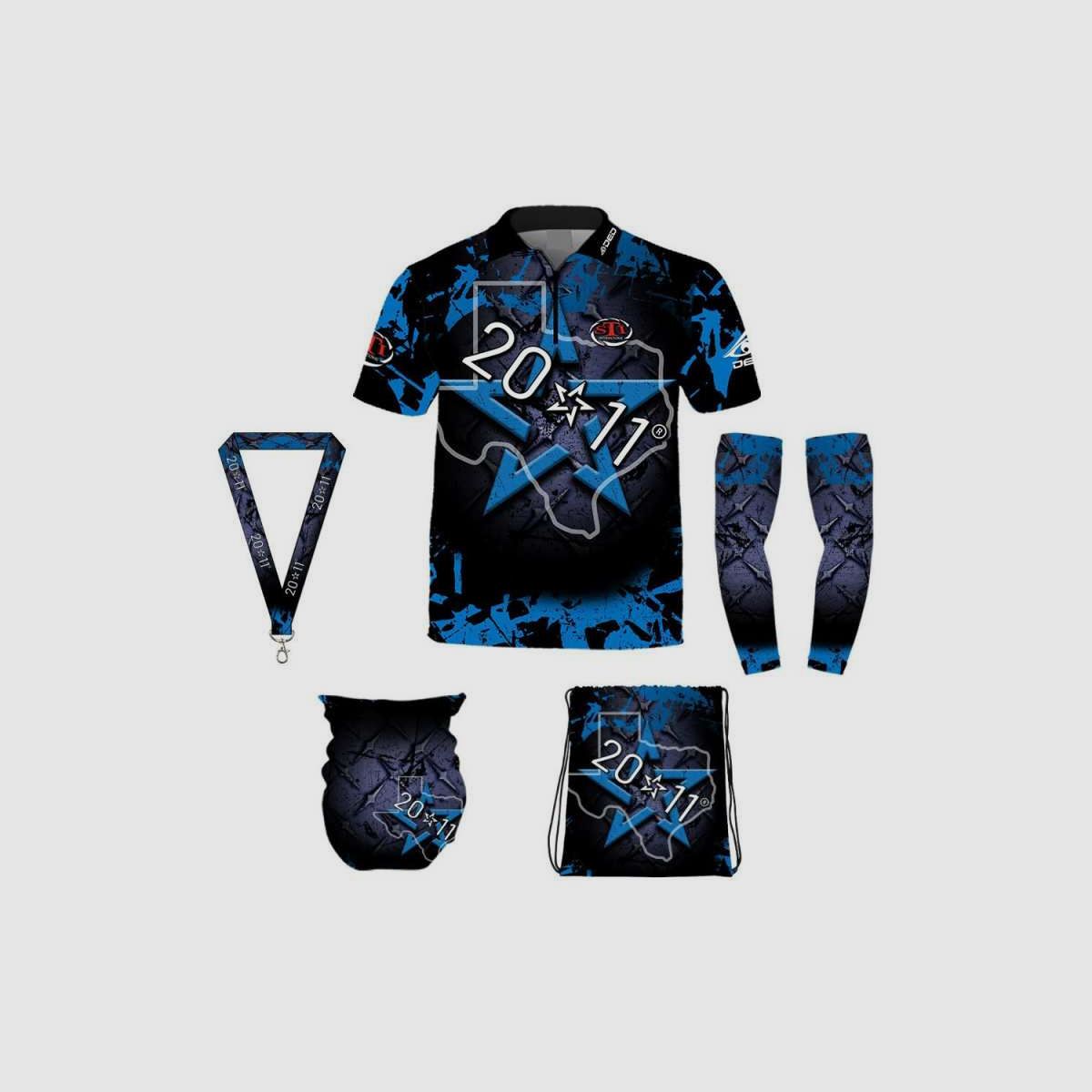DED Sportswear Set STI 2011 Blau Thema, Größe: 9XL, Benutzerdefinierter Name: Kein Name, Bild 1 von 3