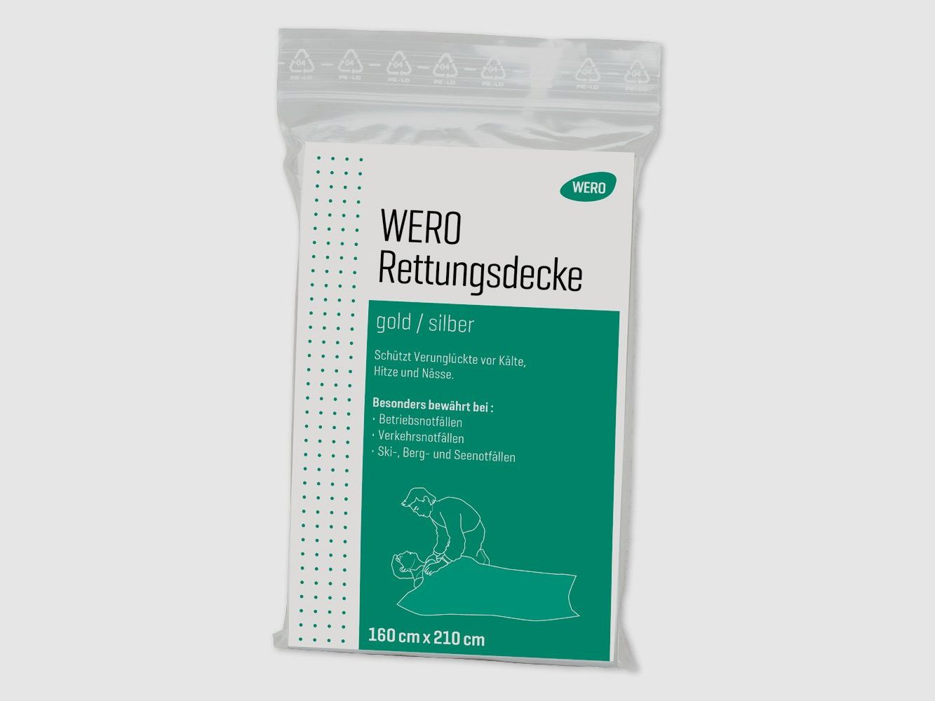 WERO Rettungsdecke Gold/Silber