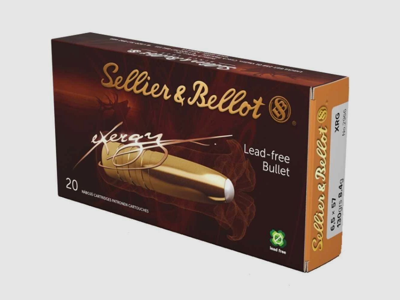 Sellier & Bellot 130grs XRG 20PCS 6.5x57