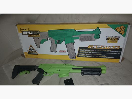 Markierer Federdruck Paintball Kaliber .50 Shotgun dla dzieci Junior Broń Rubberballs Gun w stanie nowym + Celownik Zielona Tarcza
